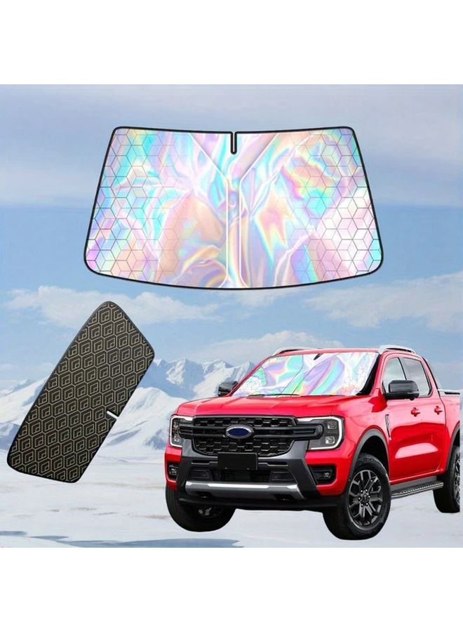 For Tundra 5 Layer Laser Cut Car Windshield Sunshade Universal Heat Blocker - Image 1